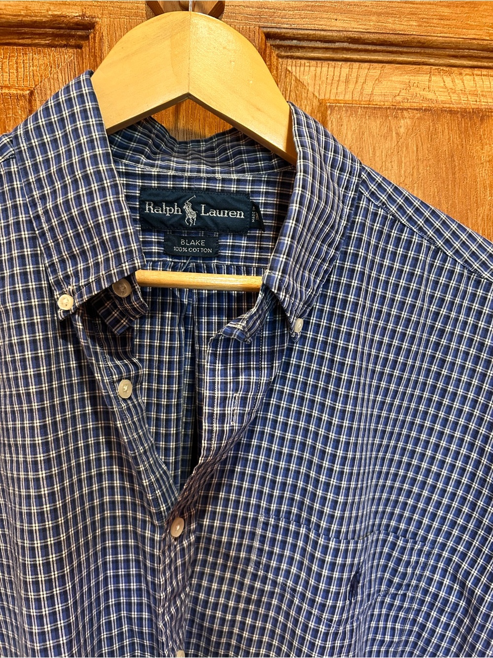 Ralph Lauren Blake Blue Plaid Button-Down Shirt